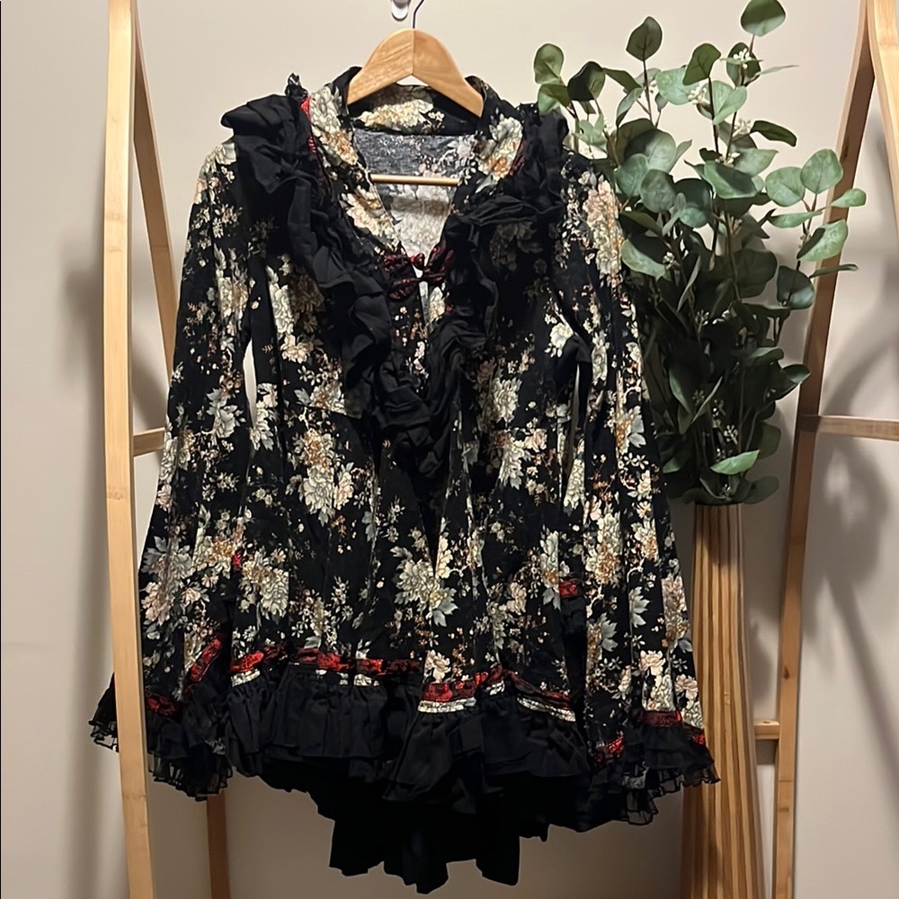 Punk Rave Lolita Floral Lace Kimono - Picture 1 of 7